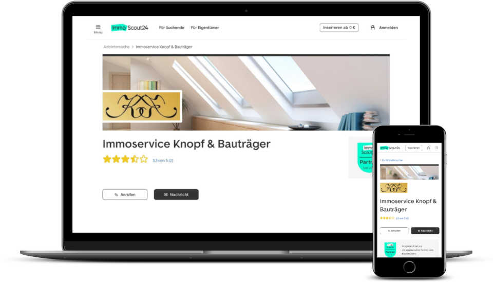 Immoservice Knopf Immobilienscout
